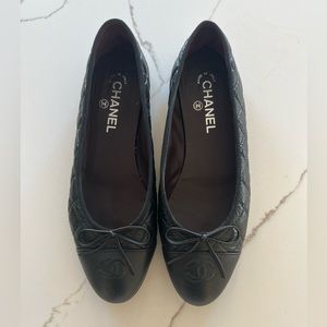 CHANEL Quilted Ballerina Flats